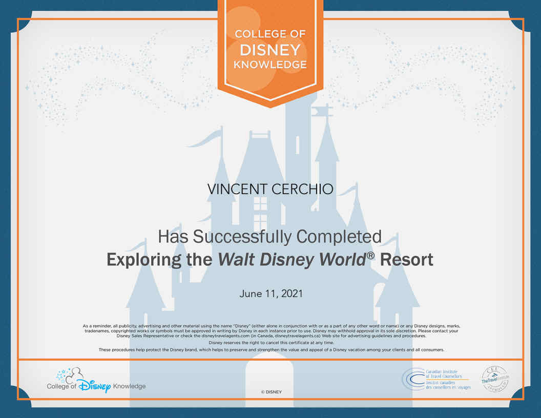 Disney-Disneyworld-Certificate
