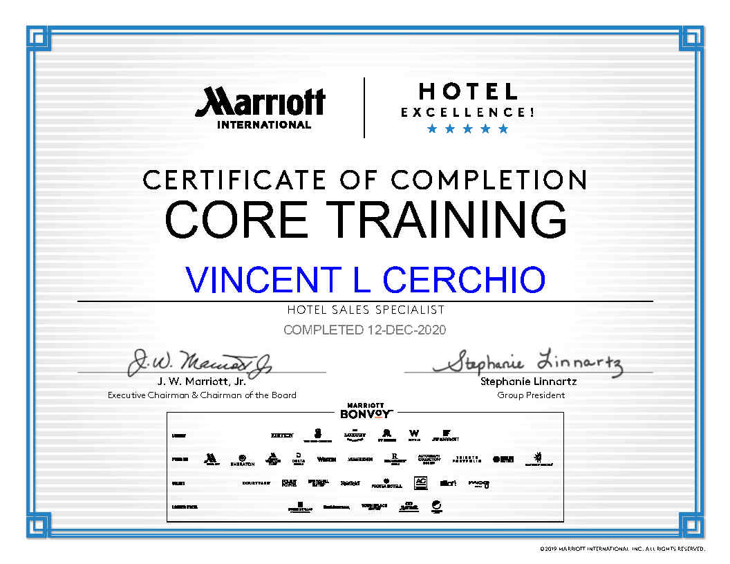 Marriott-Core-Training-Certificate