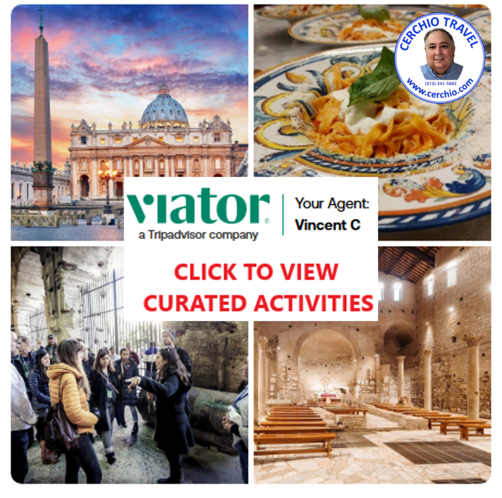 Viator curated Rome activities and tours