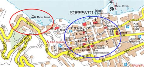 Sorrento ZTL zone map
