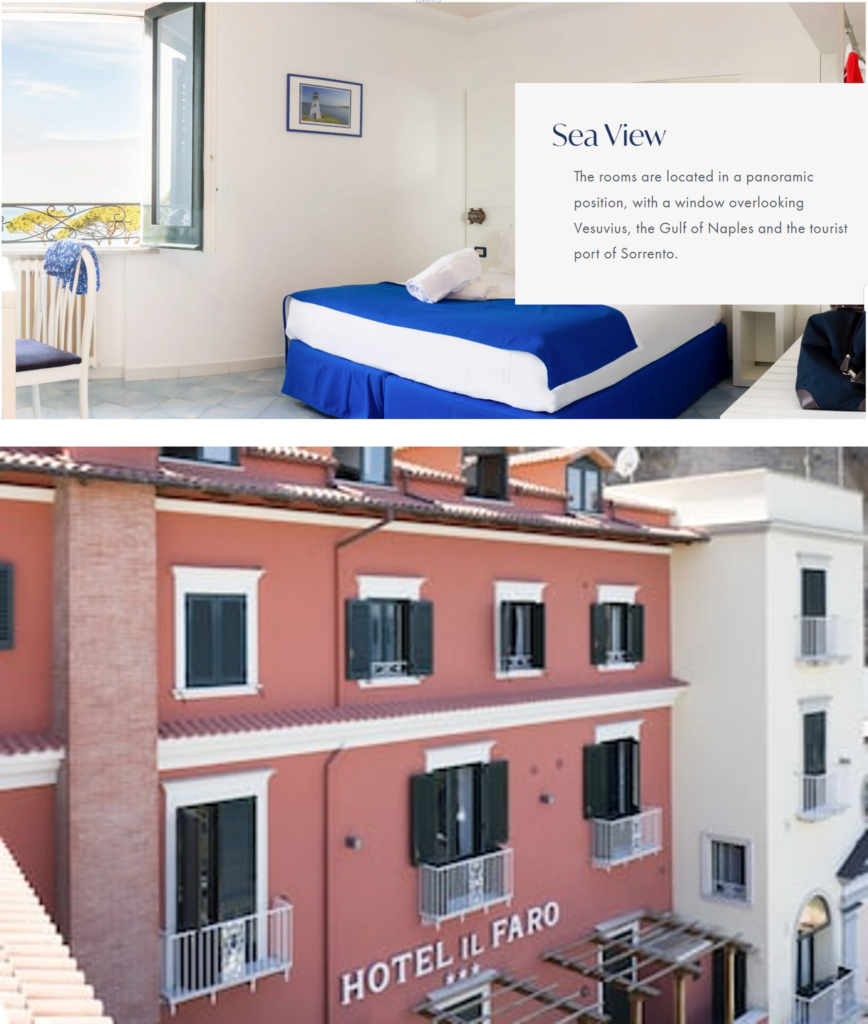 Hotel Il Faro sea view